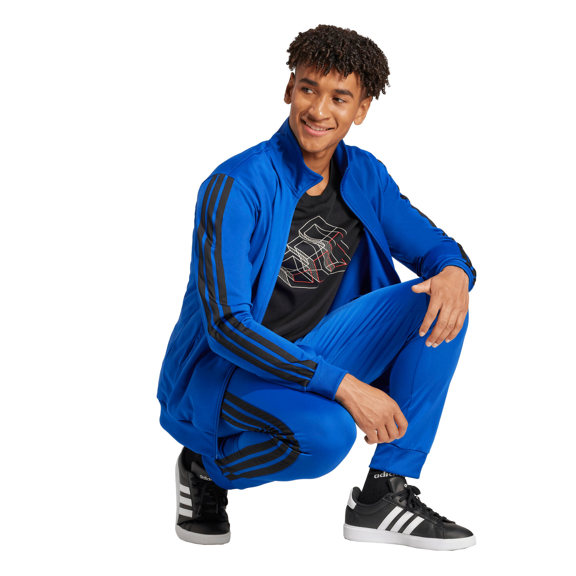 TUTA complete uomo ( acetato-poliestere) adidas blu royal 6/7