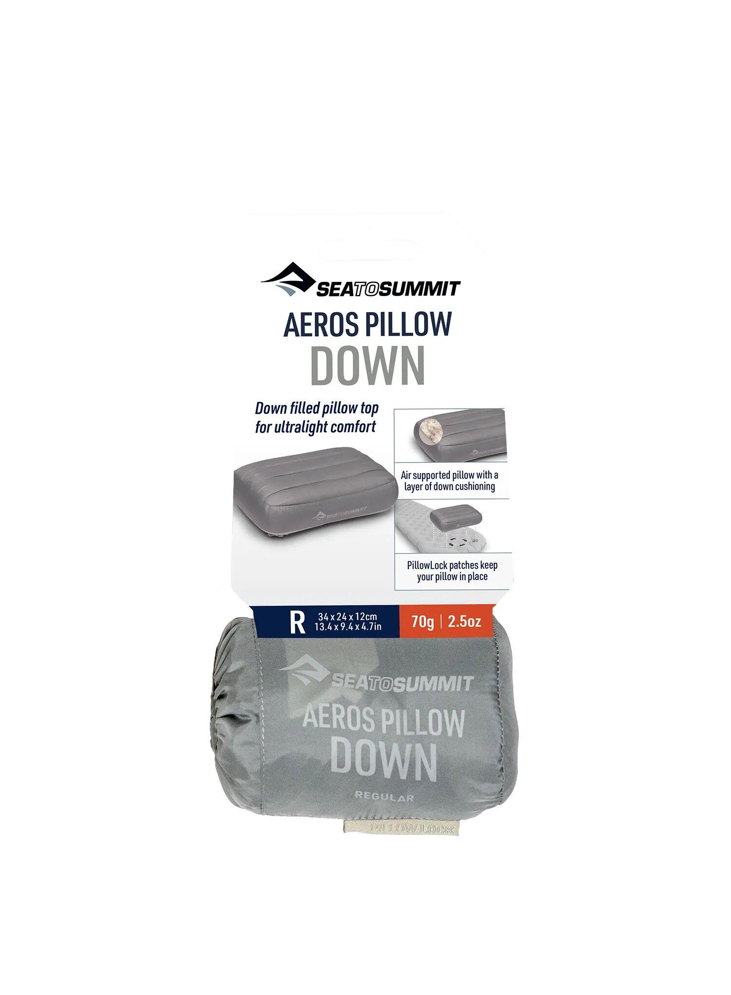 Sea to Summit Aeros Down Pillow Regular - Neutral Grey 3/7