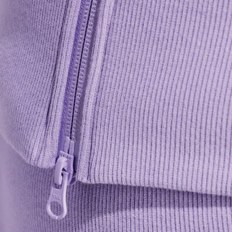 Felpa con zip intera in spugna francese Essentials stagionali 5/5