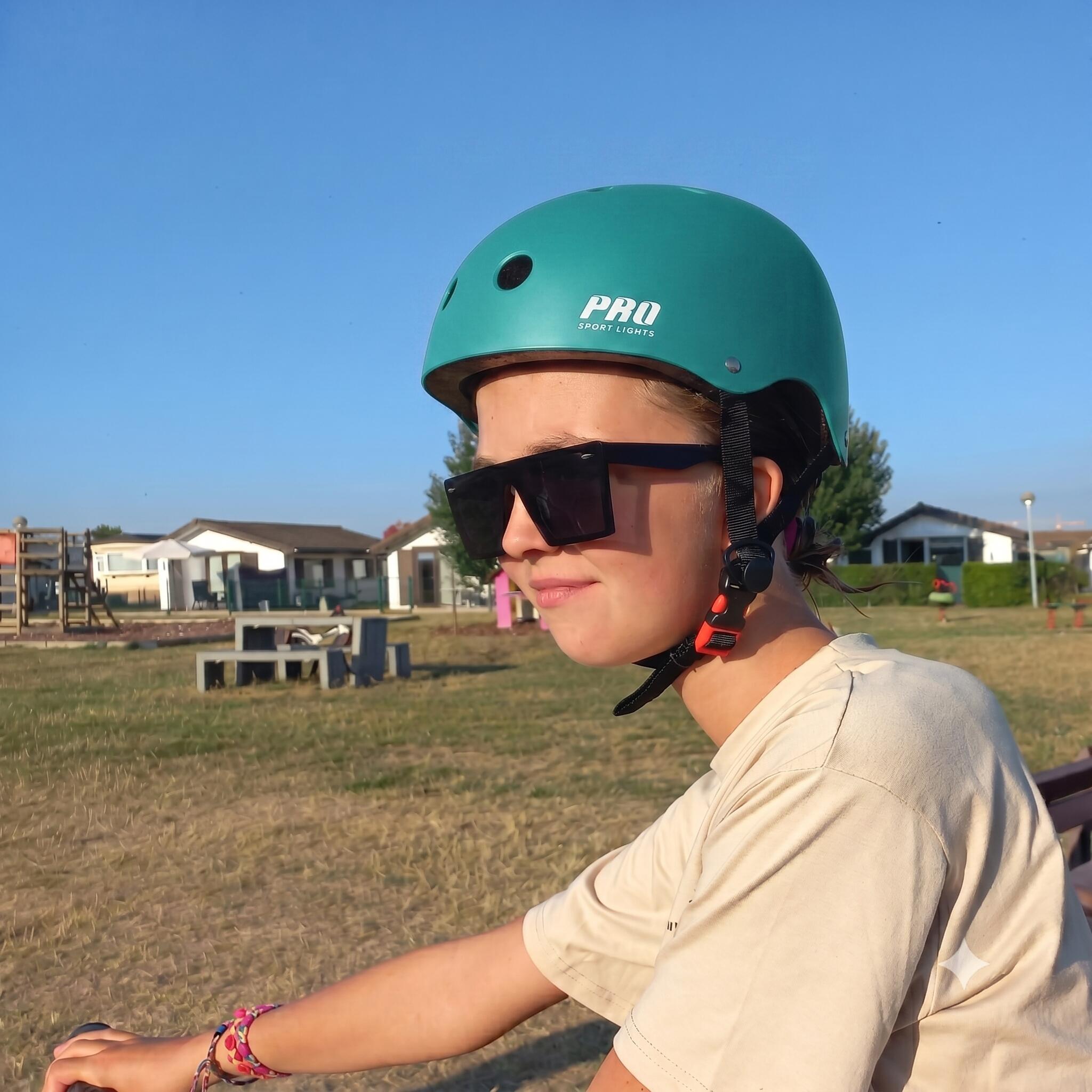 Dětská cyklistická helma Skate – zelená 2/7