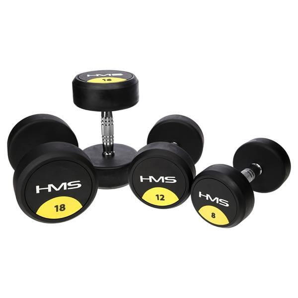 Pogumovaná jednoruční činka HMS HG Pro 9 kg 5/7