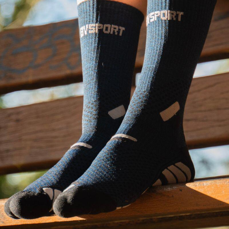 Calcetines BV Sport Trail Ultra High Azul/Gris 3/3
