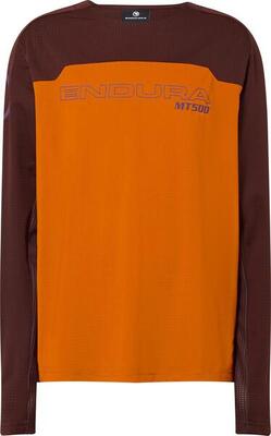 Maglia a maniche lunghe Endura MT500 Burner Orange per bambini