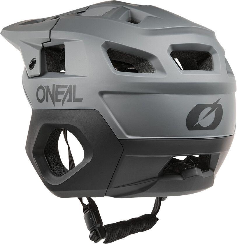 Casque O'Neal Trapper Solid Gris Noir 3/5