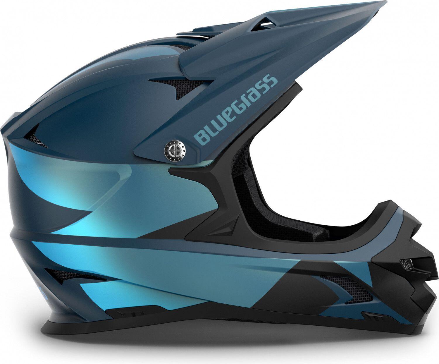 Casque Intégral Bluegrass Intox Bleu Mat 2023 3/4