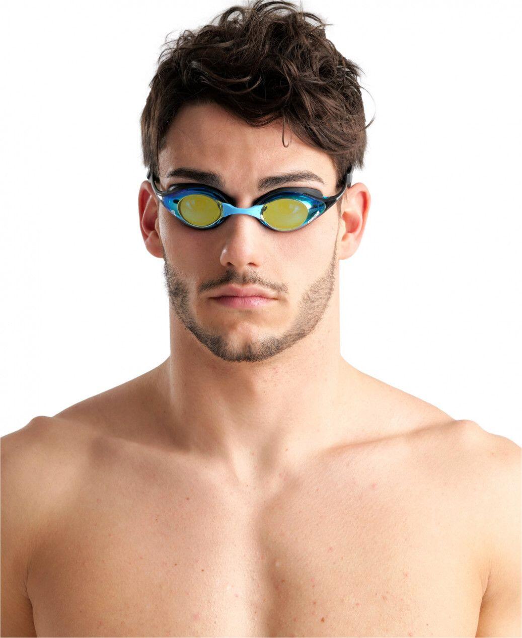 Óculos de natação Arena Cobra Original Swipe Mirror Aqua/Preto 3/7