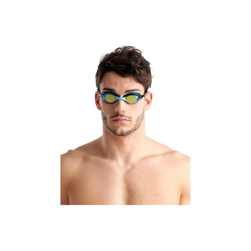Arena Zwembril Cobra Original Swipe Mirror Aqua/Zwart