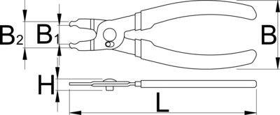 Pinze per anelli Unior 1720/4DP 5/5