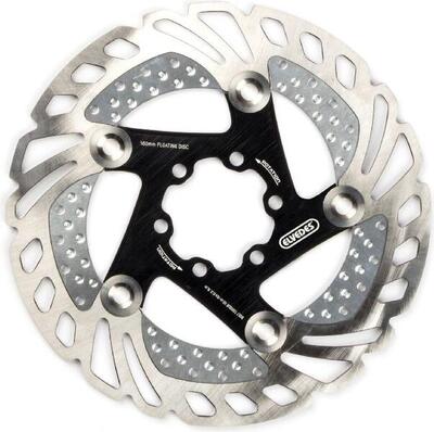 Elvedes crx cooling 6 hole brake disc silver / black 160 mm