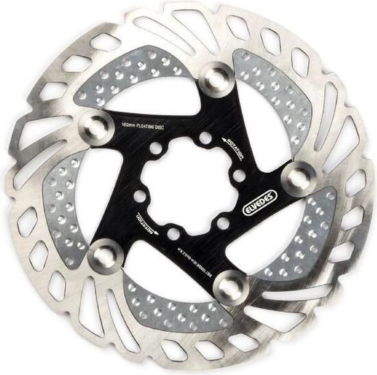 Disque de Frein Elvedes CRX Cooling 6 Trous Argent / Noir 160 mm