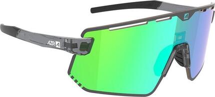 AZR Flash RX Crystal Glasses Black Varnish/Green Hydrophobic Lens