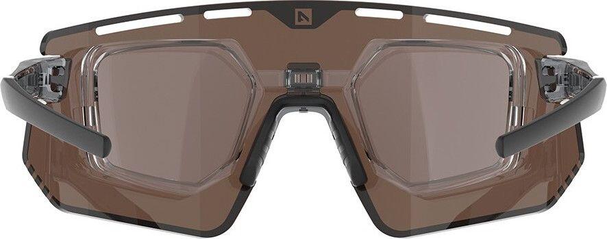 Lunettes AZR Flash RX Crystal Noir verni/Ecran hydrophobe vert 4/5