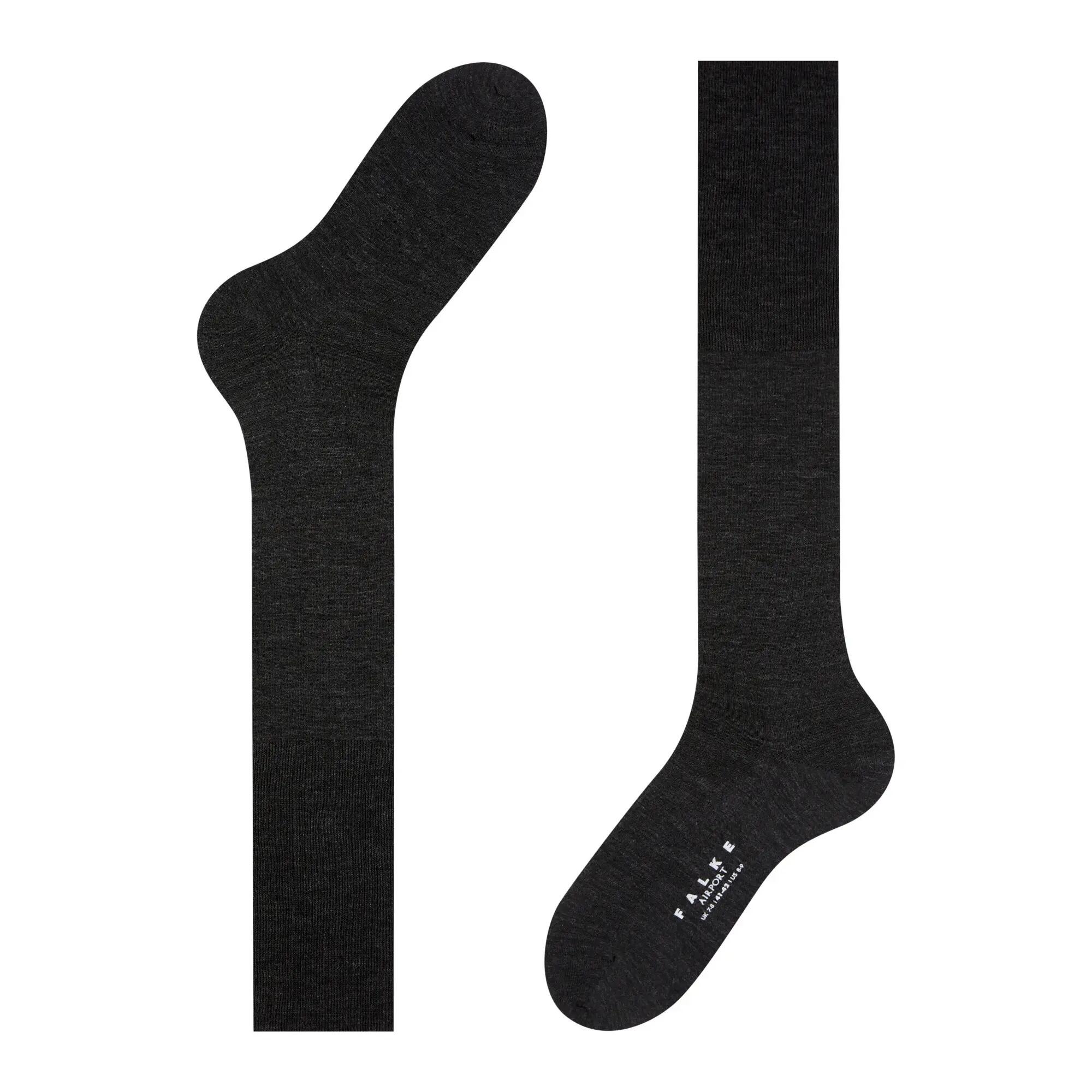 Airport heren kniekousen – Anthracite melee – 45-46 10/11