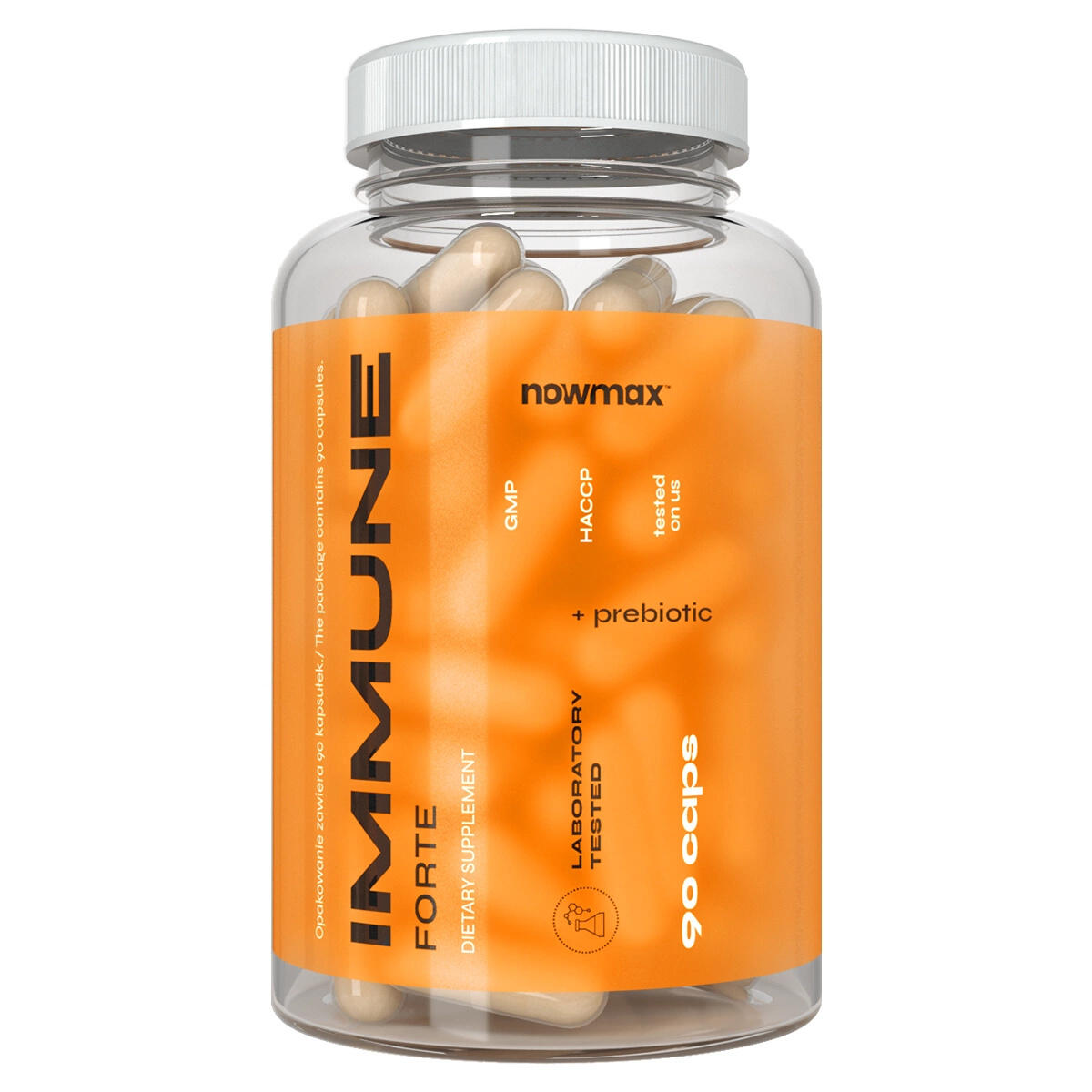 nowmax® Immune Forte + Prebiotic 90 kaps