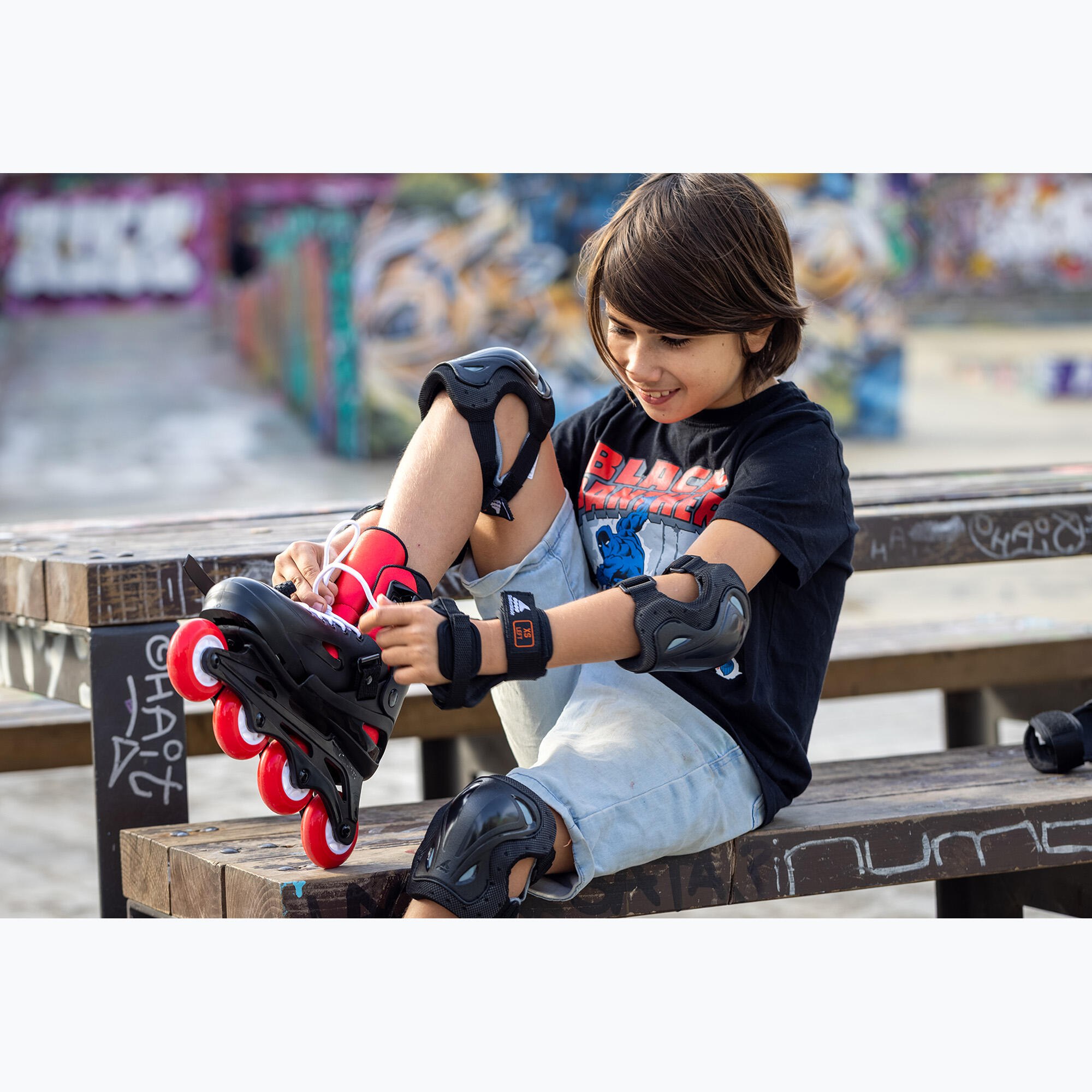 Zestaw dziecięce łyżworolki z regulacją rozmiaru Rollerblade Fury Combo 6/7