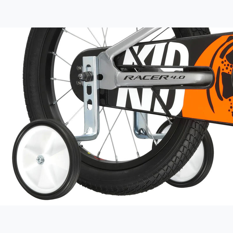 Bicicletă copii Kross Racer 4.0 16'' argintiu/portocaliu