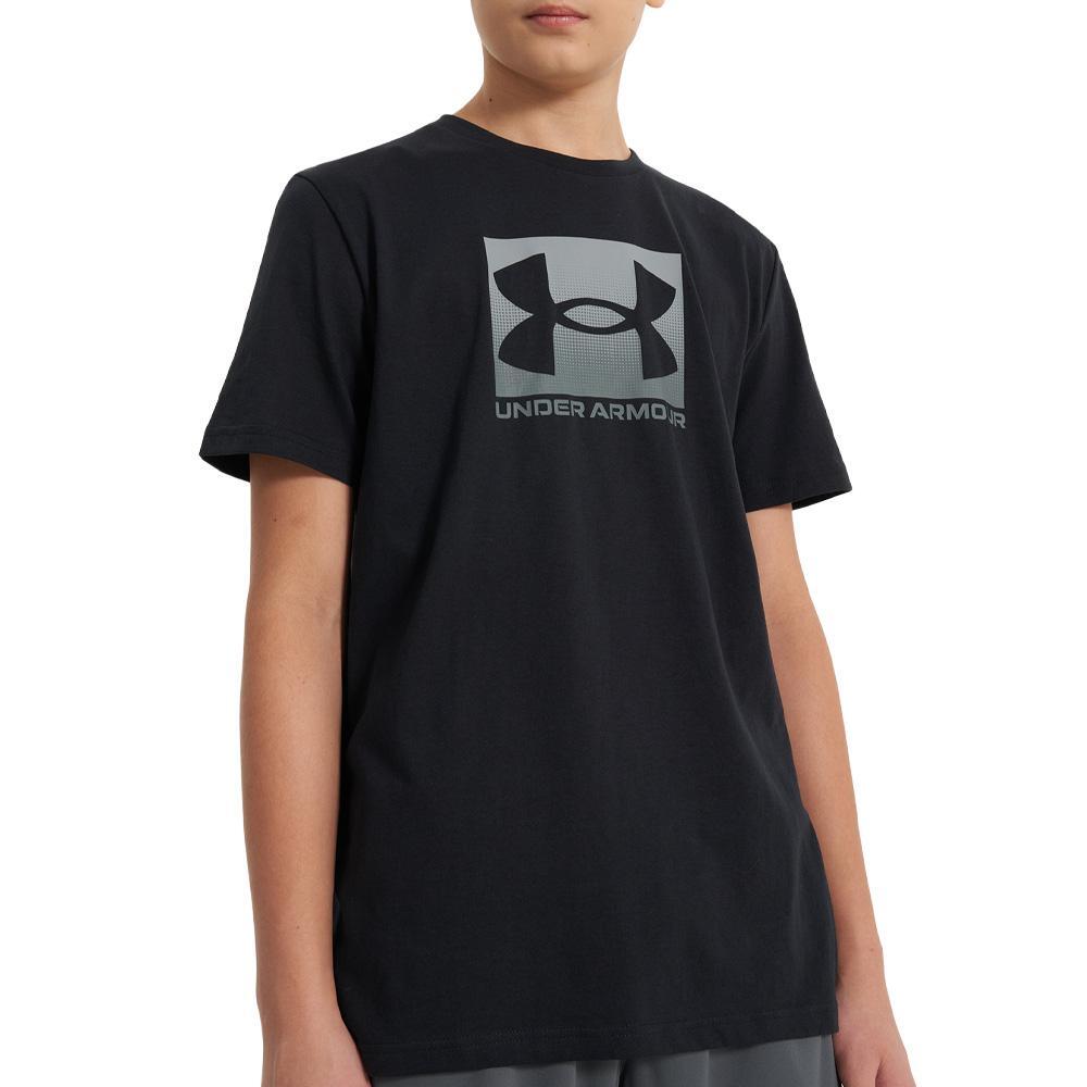 Under Armour Boys' Boxed Logo T-Shirt - Black