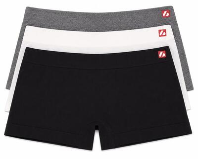 Us-002 shorty - set van 3, zwart, grau, wit
