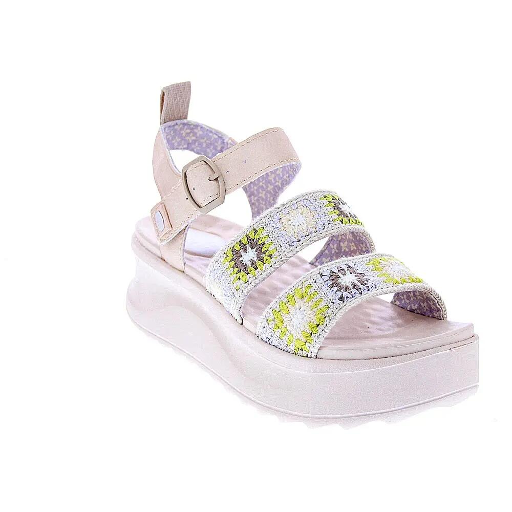 Sandalias HEY DUDE  Delray Buckle Beige  Mujer 4/4