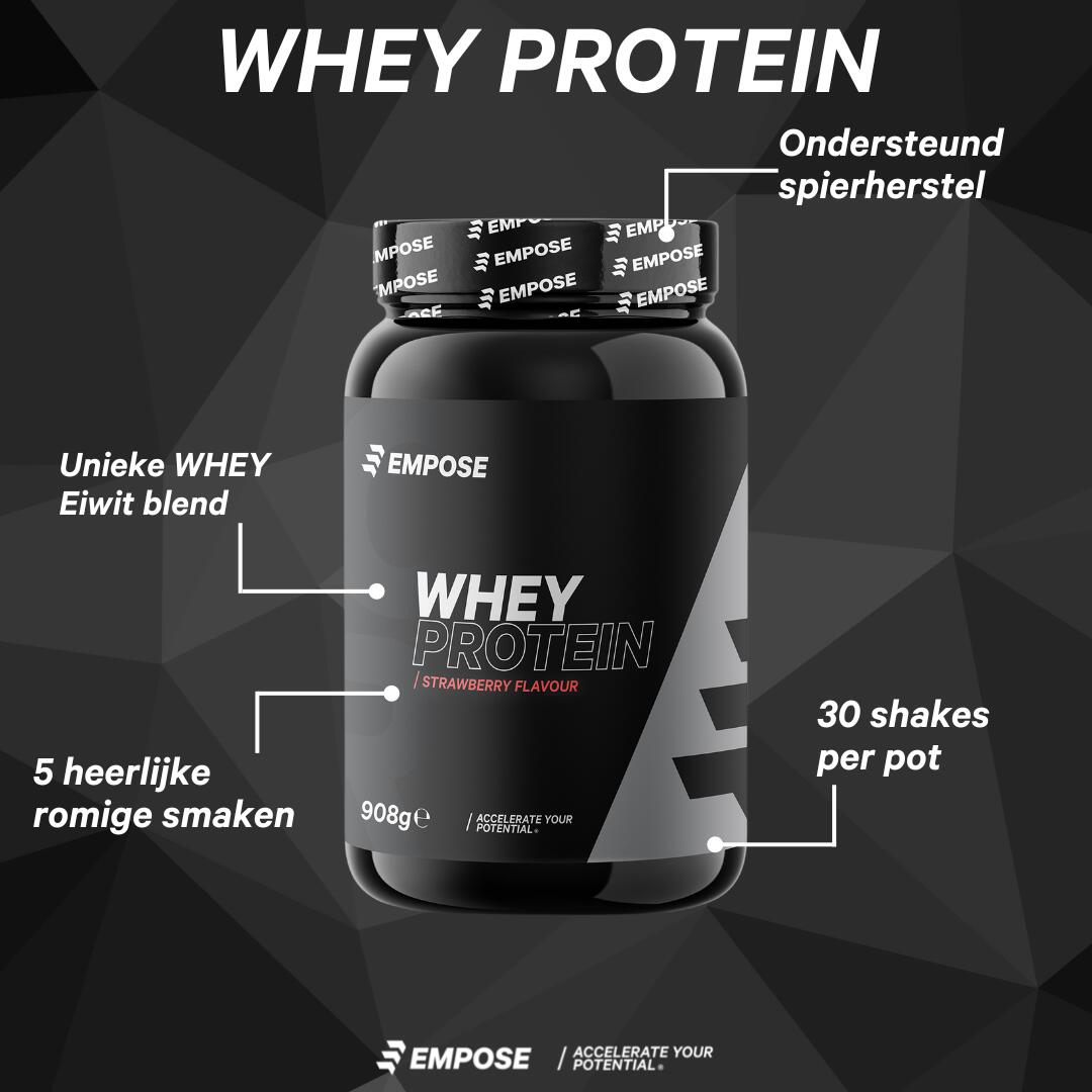 Whey Protein - Eiwit poeder - Chocolade - 908 gram 2/3