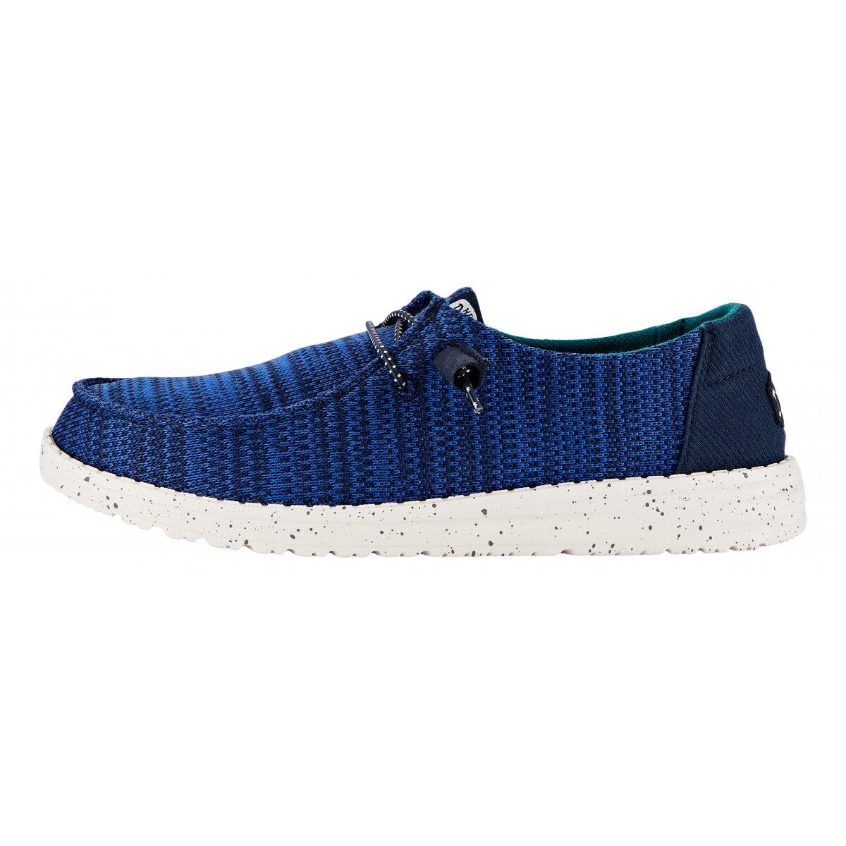 HEY DUDE Wendy Sport Mesh - Navy/White 6/7