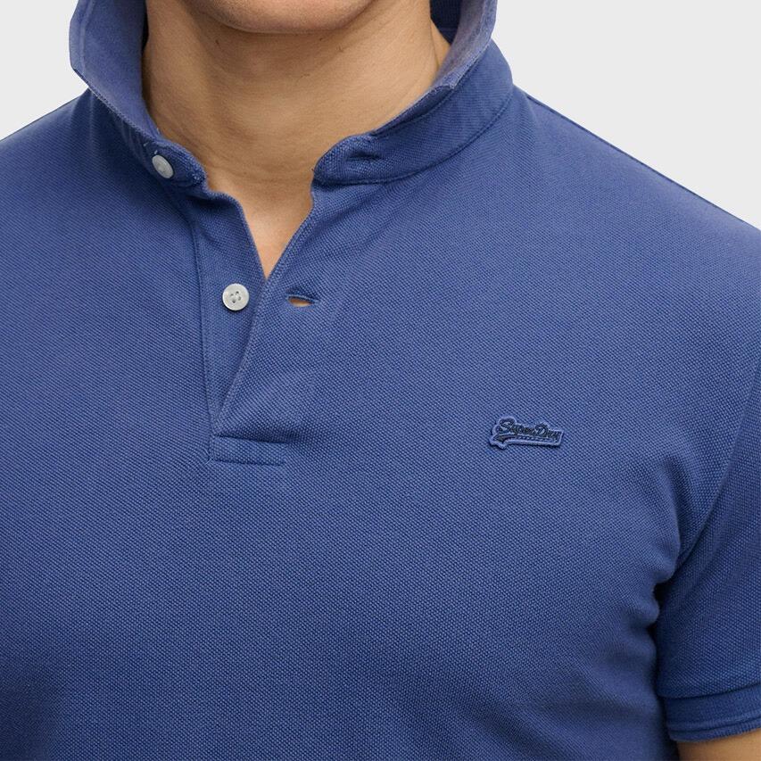 Polo Bleu Homme Superdry Classic Pique 5/5