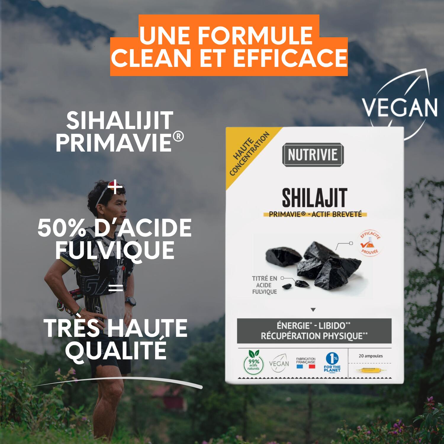 Shilajit Ampoules Énergie et Performance Sportive – Vitalité et Récupération 3/5