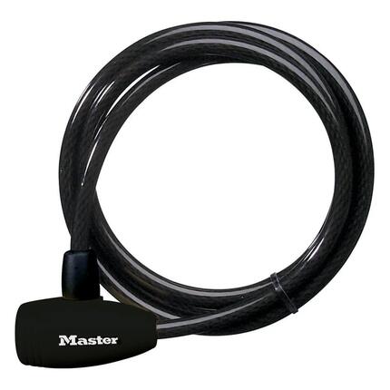 Kabelslot voor fiets, 4 sleutels, 180 cm x 10 mm