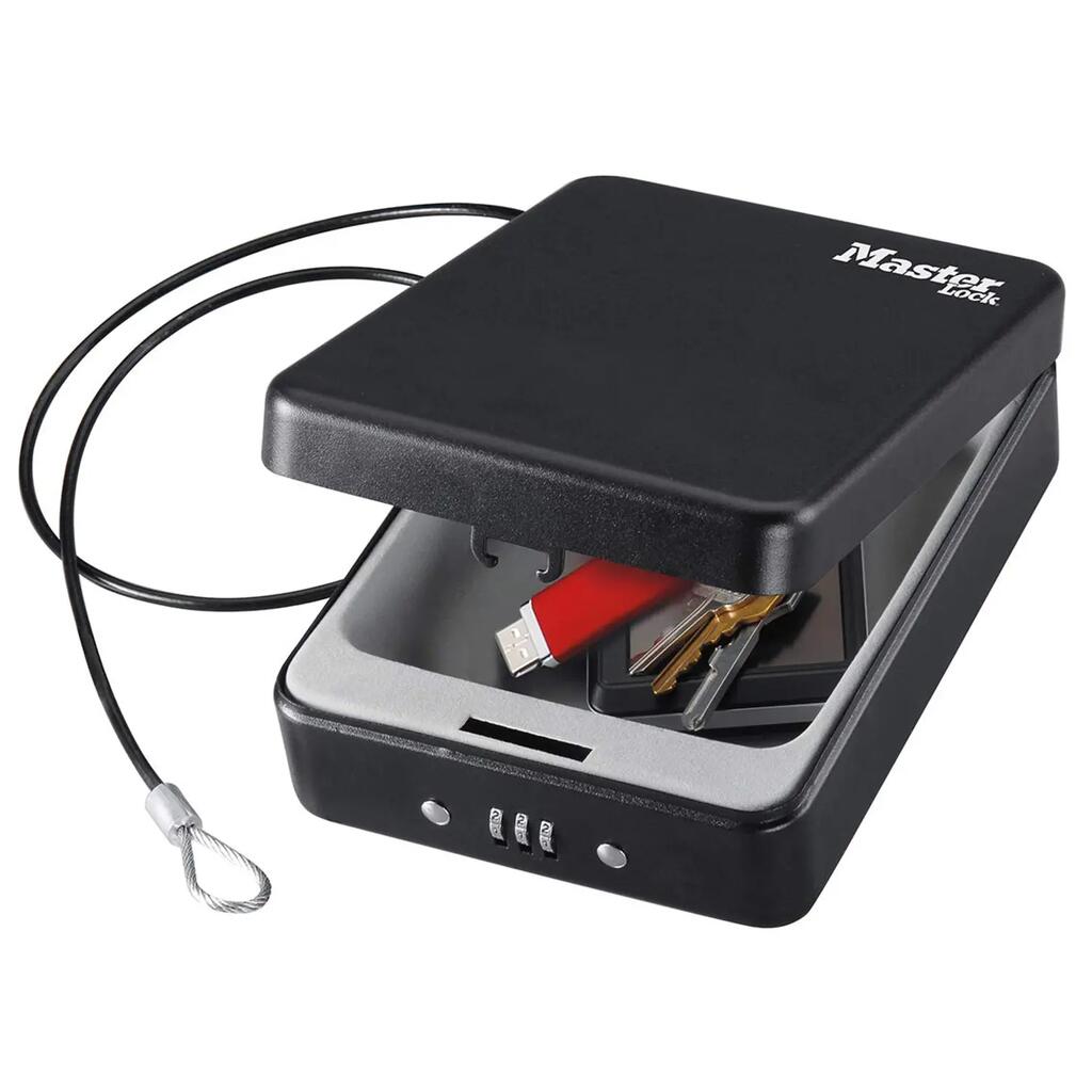Small Travel Safe with Cable, 3-digit combination