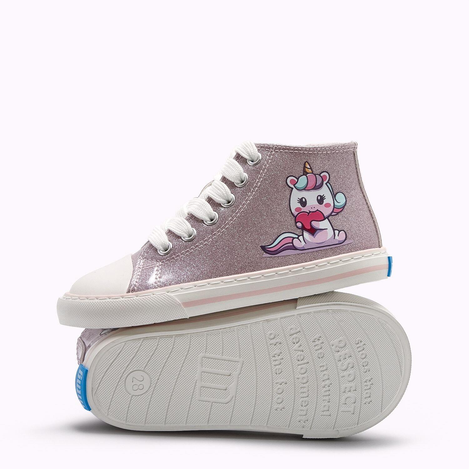 Sapatilhas menina barefoot mtng respect emi rosa 6/7