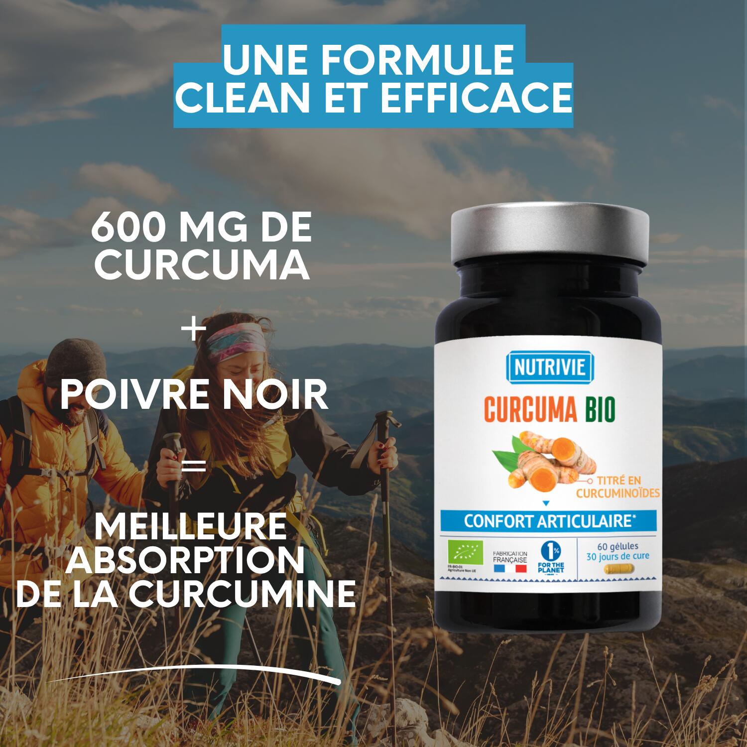 Curcuma 60 gélules  – Confort musculaire et articulaire 3/5