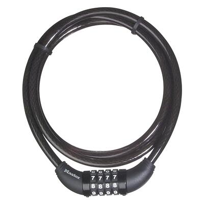 Cavo antifurto per bici Combinazione a 4 cifre 150 cm x 10 mm