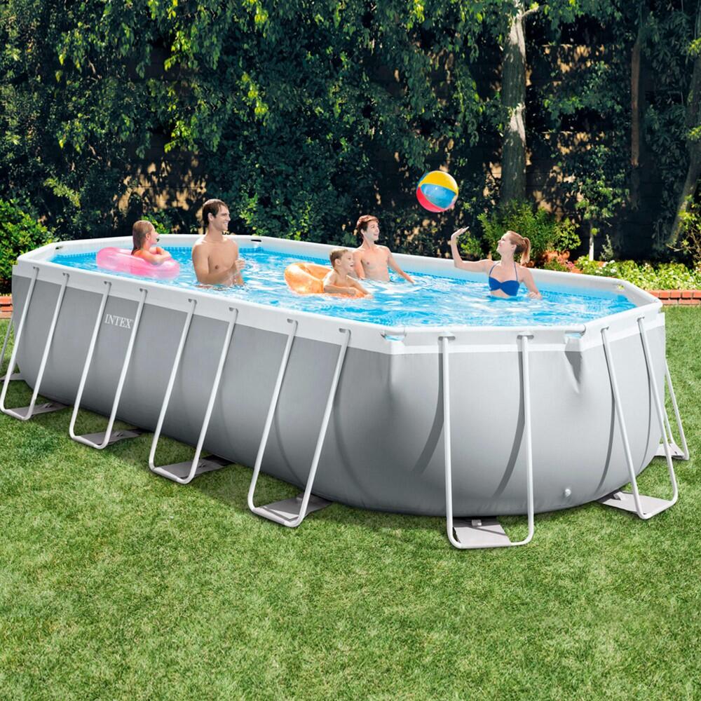 Intex 26798NP - Piscina Prisma Frame ovale, Kit completo, 610x305x122 cm 2/5