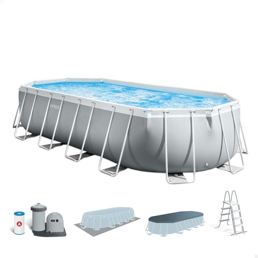 Intex 26798NP - Piscina Prisma Frame ovale, Kit completo, 610x305x122 cm 1/5