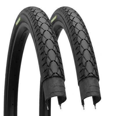 2 banden 28x1 1/2(40-635)binnenbanden,fietsbanden 28 x 1/2 zwart trekking ev
