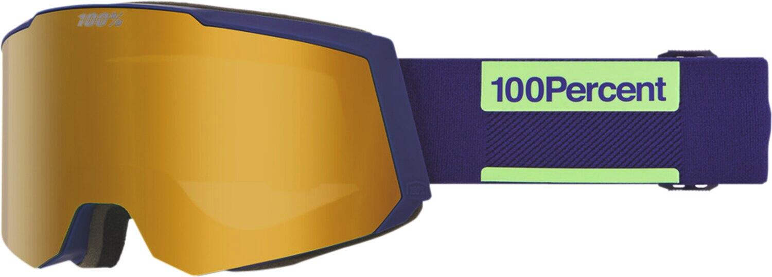100% Snowcraft S Hiper Goggle Eggplant - Green Mirror Lens 2/2