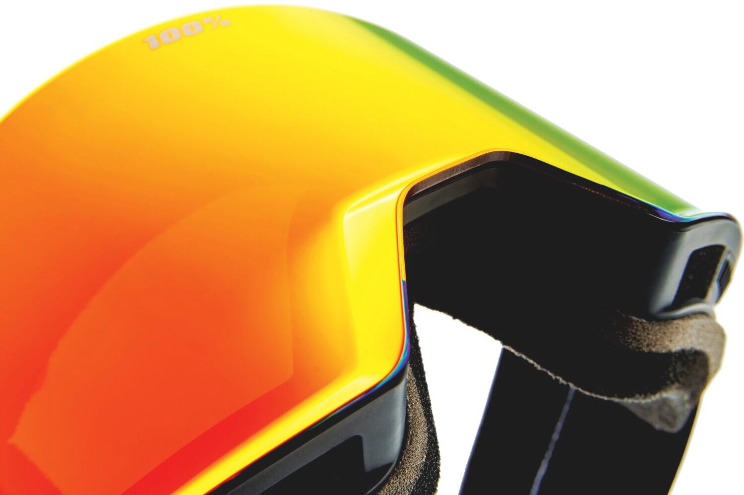 NORG HiPER Goggle Black/Red - Mirror Red Lens 3/4