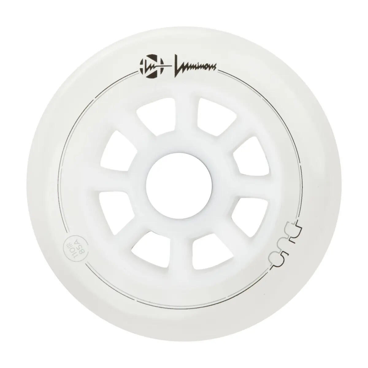 Zestaw 3 kółek do rolek Luminous 100mm/85A Duo White Blue LED 4/6