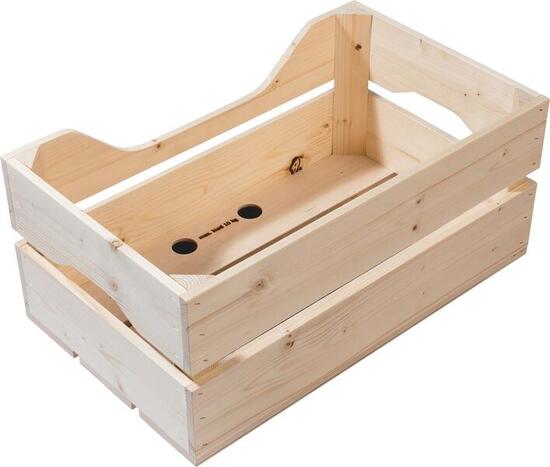 Fonds Racktime arrière bois avec anse sur porte bagage compatible vae et systeme