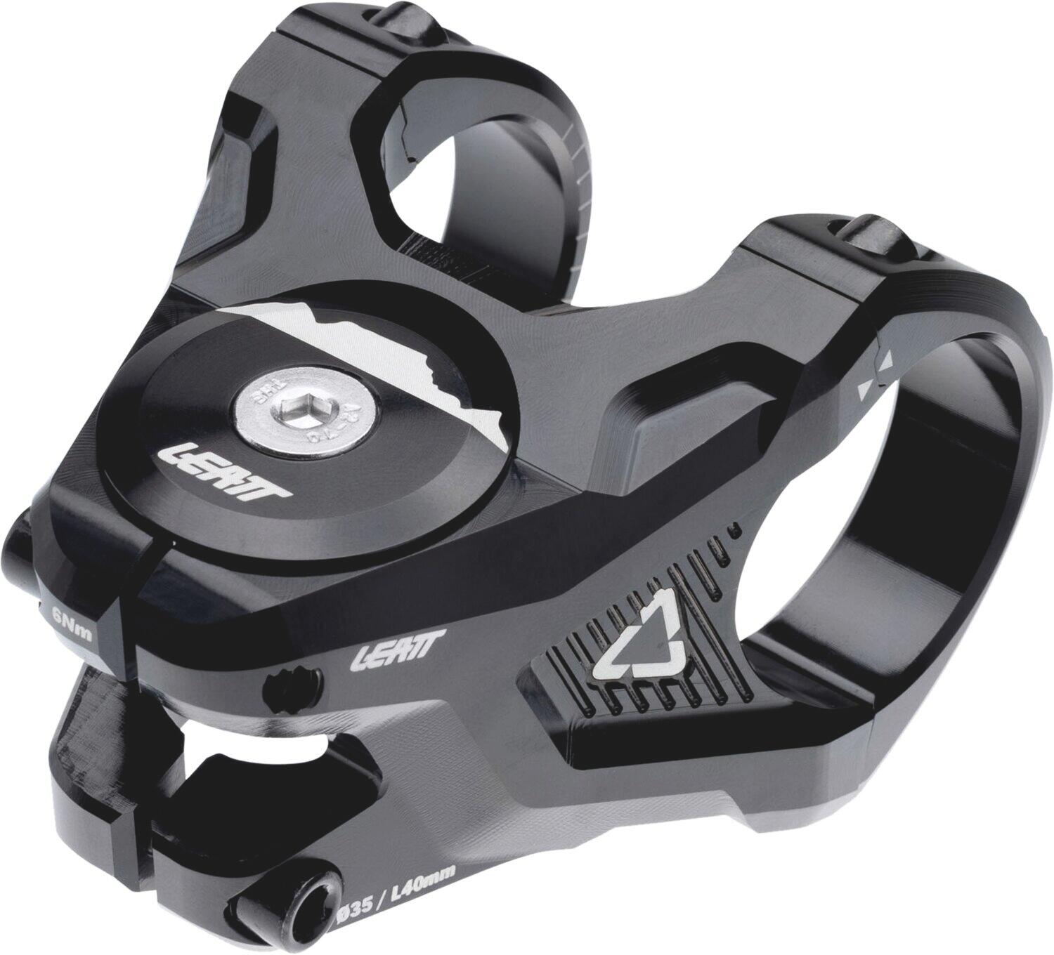 Potence Leatt Gravity 6.0 40mm noire aluminium 7075 CNC 4/7