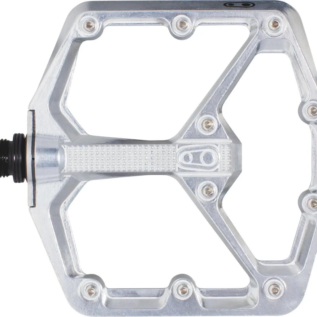 Pedal Stamp 7 large high polish silver