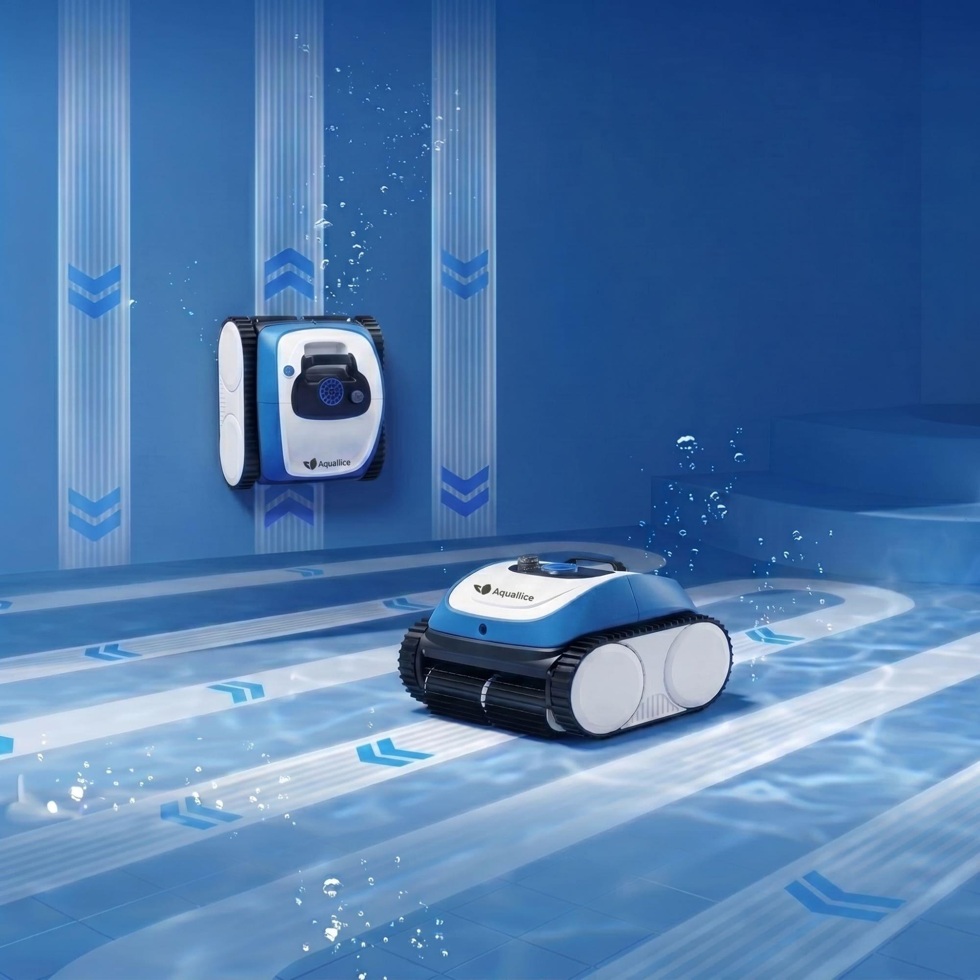 Robot limpiafondos piscina Connect Plus Leopard Batería Giroscopio App 3m 5/7