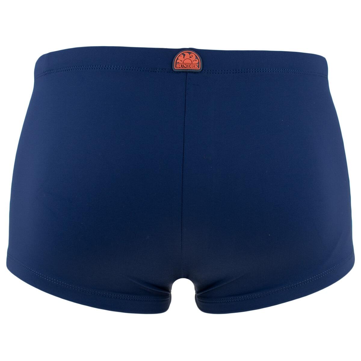 Heren Zwemboxer Mini Logo Blauw 4/4