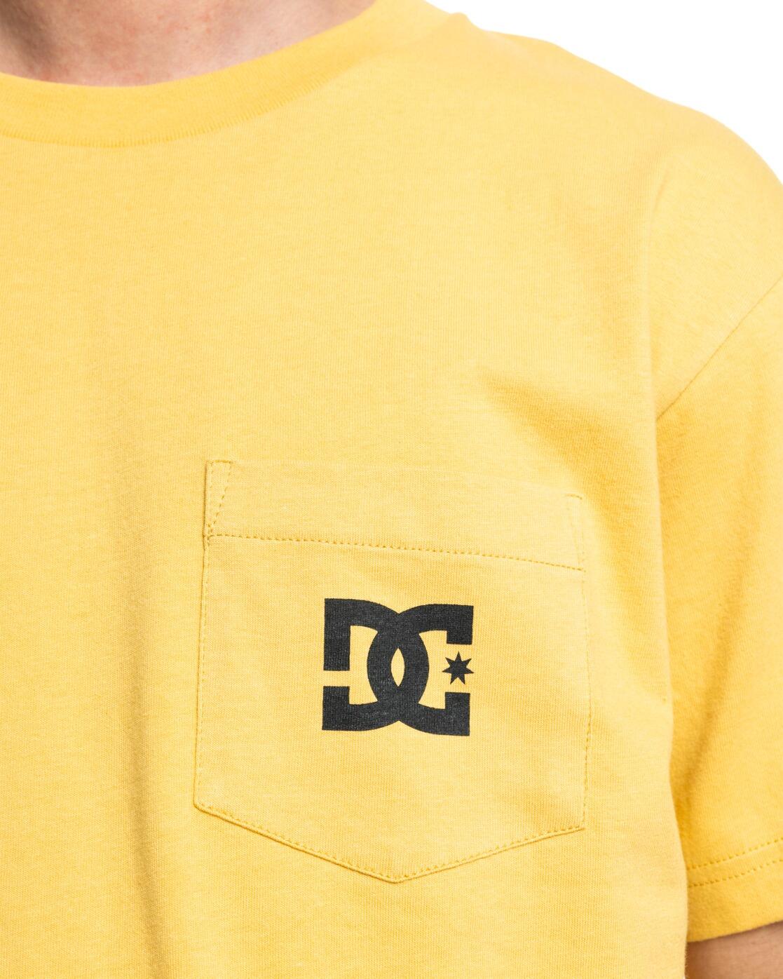 Camiseta de manga corta DC STAR POCKET Amarillo Hombre 4/4