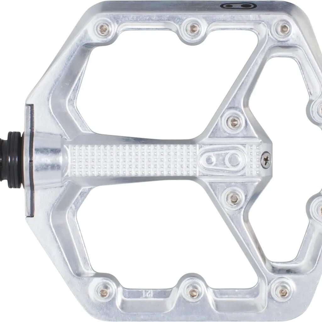 Pedal Stamp 7 small high polish silver