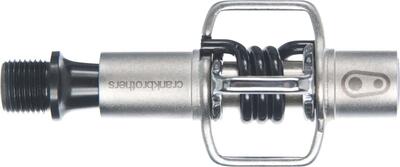 Eierklopper 1 pedalen zilver staal / zwarte veer