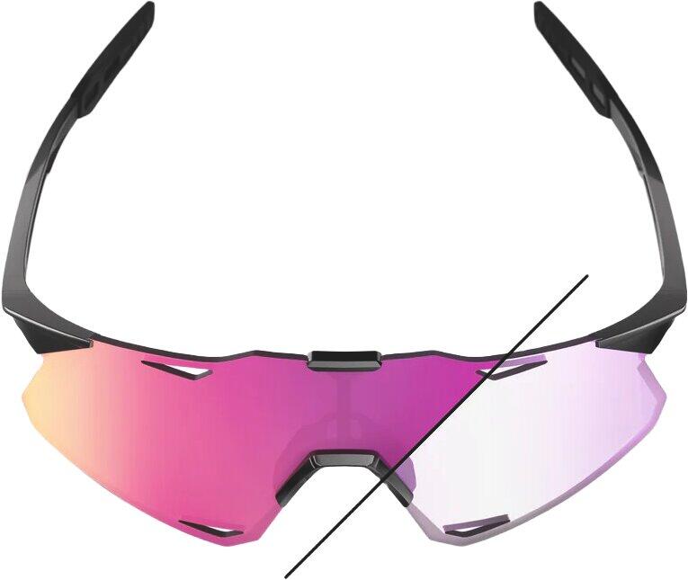 Lunettes Hypercraft - Gloss Black - Purple Mirror Photochromic Lens 4/5