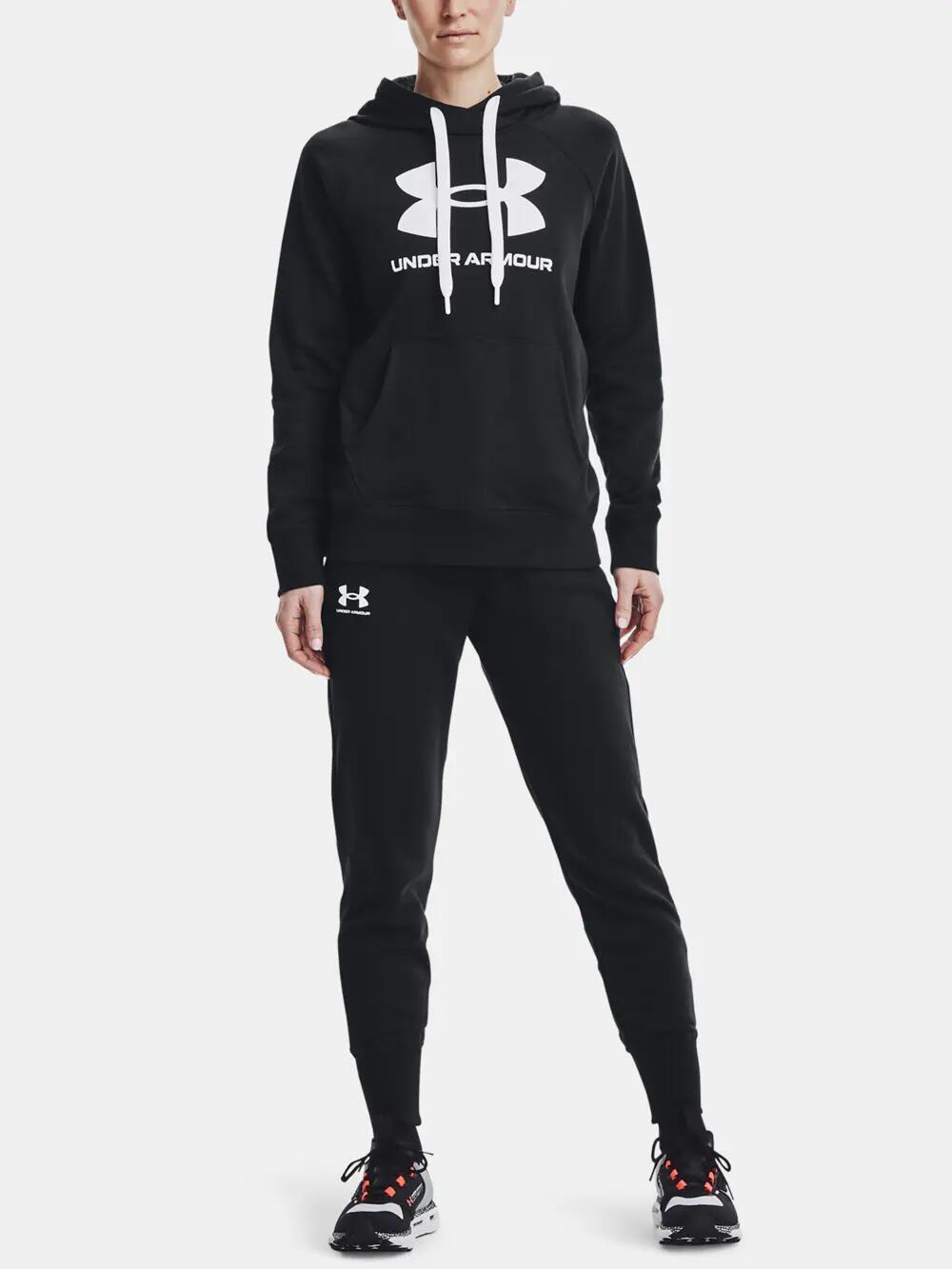 Calças de corrida Rival Fleece para senhora/senhora (Preto) 6/7
