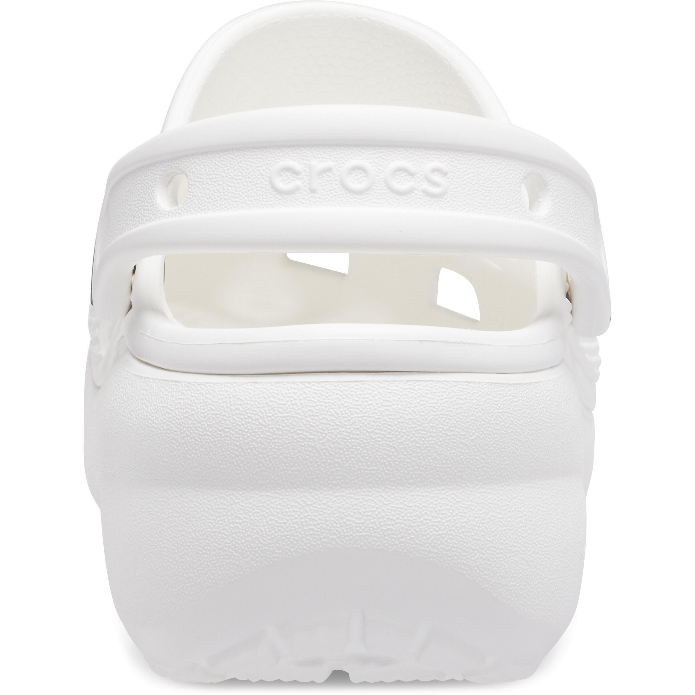 Chinelos Crocs Modelo Classic Platform Clog W Cor Branco 3/5
