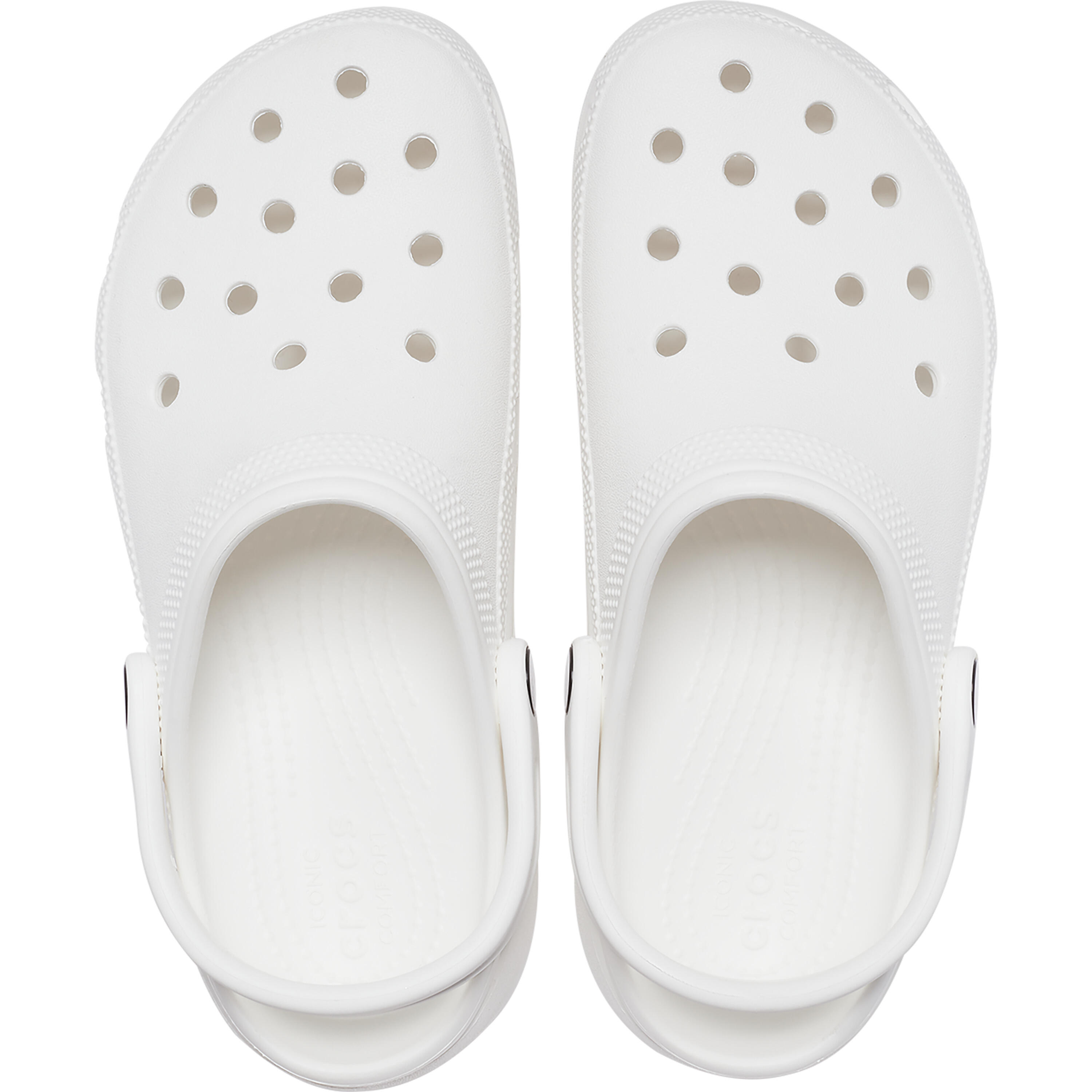 Chinelos Crocs Modelo Classic Platform Clog W Cor Branco 4/5